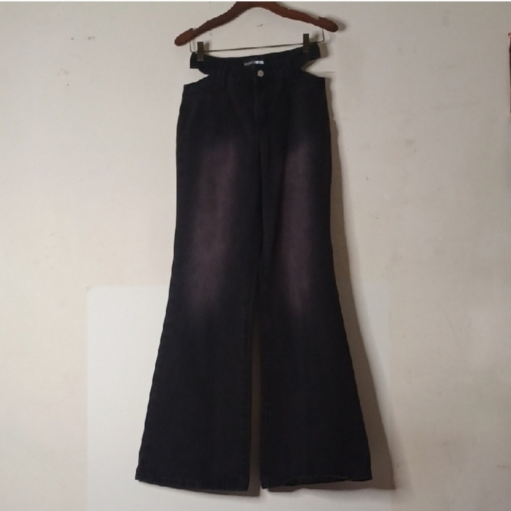Women's Chic Black Wide-Leg Pants
